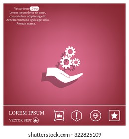 Configure Web icon. vector design