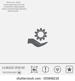 Configure Web icon. vector design