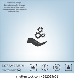 Configure Web icon. vector design