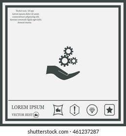 Configure Web icon. vector design