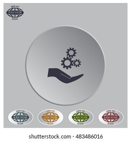 Configure Web icon. vector design