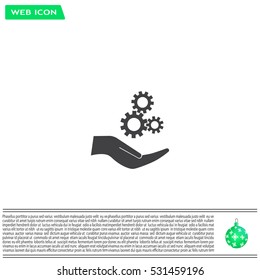 Configure Web icon. vector design