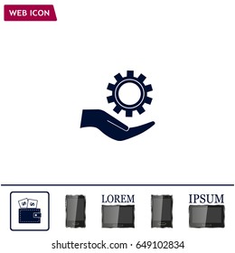 Configure Web icon. vector design