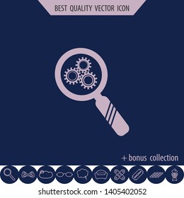 Configures icon, vector design element