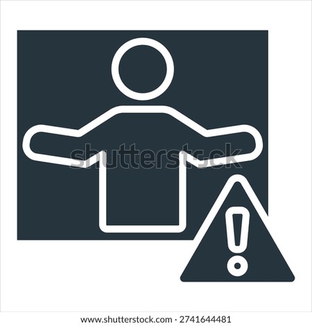 Confined Space Glyph Icon Style Collection