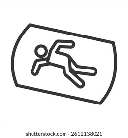 Confined Space Icon Vector Illustration Outline