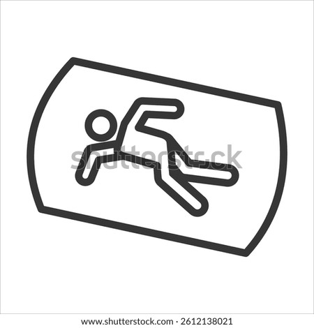 Confined Space Icon Vector Illustration Outline