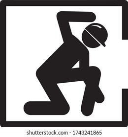 Confined Space Sign Danger Icon Vector Caution 