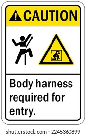 Confined space sign and labels