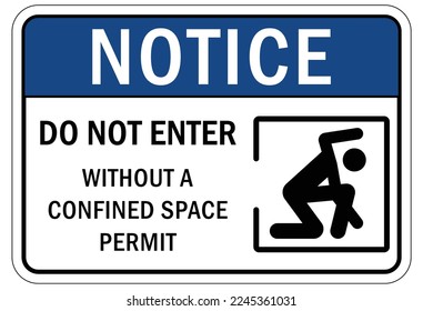 Firma y etiquetas de espacio confinado