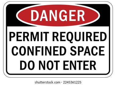 Firma y etiquetas de espacio confinado
