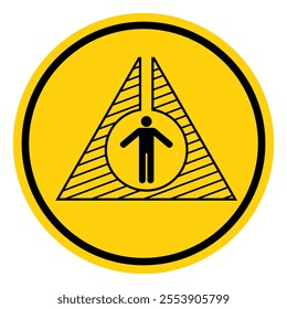 Confined Space Symbol Sign, Vector Illustration, Isolate On White Background Label.EPS10