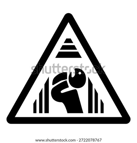 Confined Space Symbol Sign, Vector Illustration, Isolate On White Background Label .EPS10