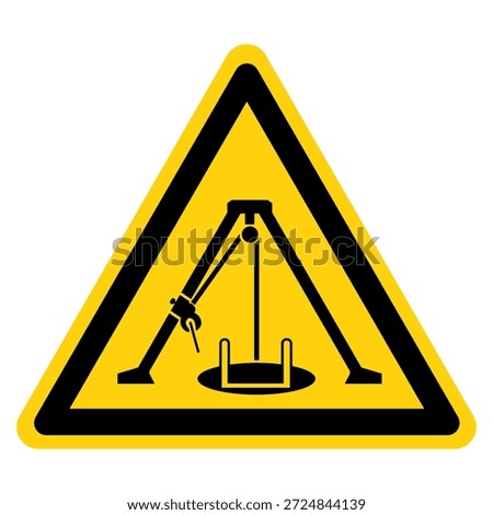 Confined Space Symbol Sign ,Vector Illustration, Isolate On White Background Label. EPS10