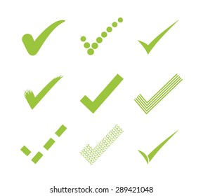 Confirm check mark icons