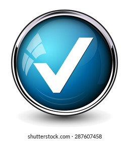 confirm icon / check mark button