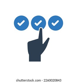 Confirm Icon Sign Symbol Vector