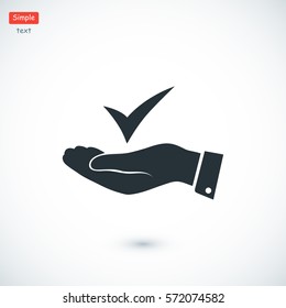 confirm icon, vector best flat icon, EPS
