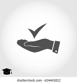 confirm icon, vector best flat icon, EPS