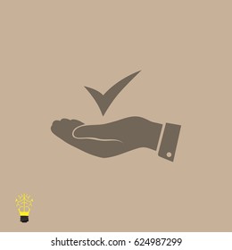confirm icon, vector best flat icon, EPS