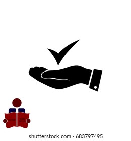 confirm icon, vector best flat icon, EPS