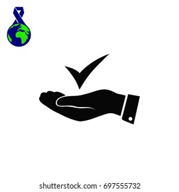 confirm icon, vector best flat icon, EPS