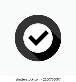 Confirm Icon. Verified Mark, Verify Symbol - Vector.