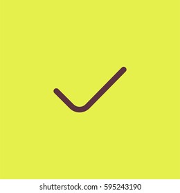 Confirm icon for websites. Choose vector