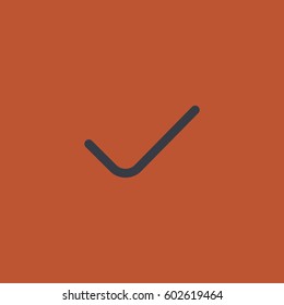 Confirm icon for websites. Choose vector
