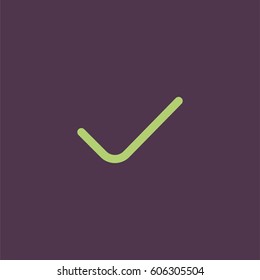 Confirm icon for websites. Choose vector