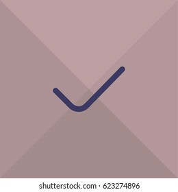Confirm icon for websites. Choose vector
