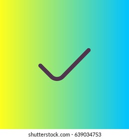 Confirm icon for websites. Choose vector