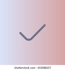 Confirm icon for websites. Choose vector