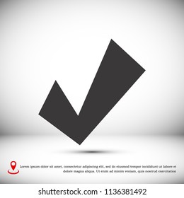 confirm icons, stock vector illustration flat design style
