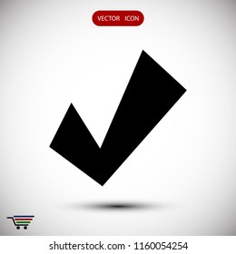 confirm icons, stock vector illustration flat design style