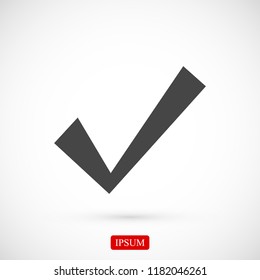 confirm icons, stock vector illustration flat design style