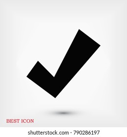 confirm icons, stock vector illustration flat design style