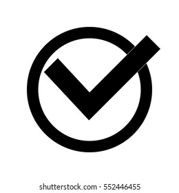 confirm icons vector illustration. Flat design style