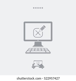 Confirm option - Vector web icon