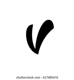 Confirm vector logo illustration isolated sign symbol. Icon pictogram for web graphics
