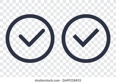 Icono de marca de verificación de confirmación perfecto para Aprobaciones y validaciones