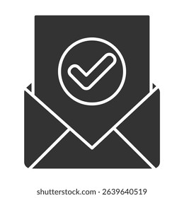 Confirmation Glyph Icon Element For Design)