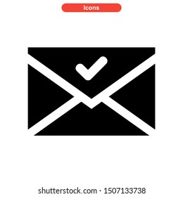 confirmation icon isolated sign symbol vector illustration - high quality black style vector icons
