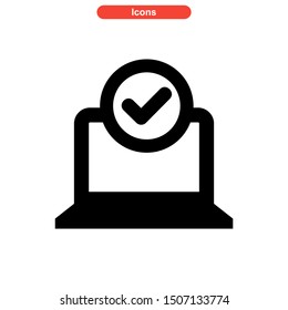 confirmation icon isolated sign symbol vector illustration - high quality black style vector icons
