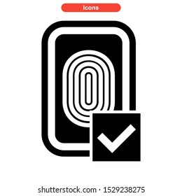confirmation icon isolated sign symbol vector illustration - high quality black style vector icons
