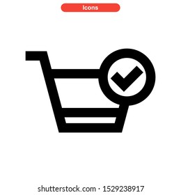 confirmation icon isolated sign symbol vector illustration - high quality black style vector icons

