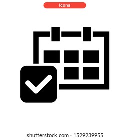 confirmation icon isolated sign symbol vector illustration - high quality black style vector icons
