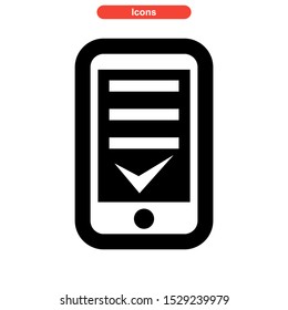 confirmation icon isolated sign symbol vector illustration - high quality black style vector icons
