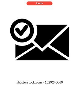 confirmation icon isolated sign symbol vector illustration - high quality black style vector icons
