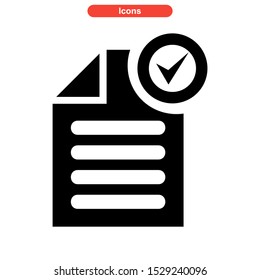 confirmation icon isolated sign symbol vector illustration - high quality black style vector icons
